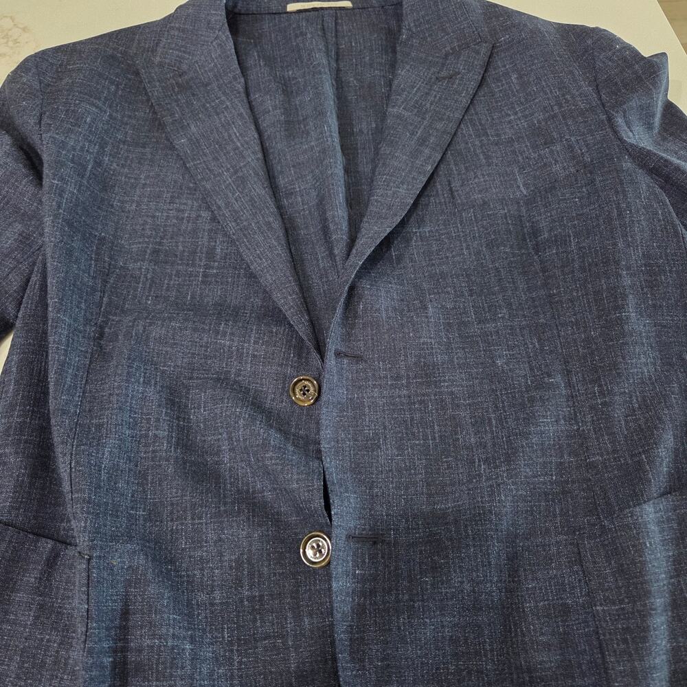 Eleventy Platinum Loro Piana Soft Jacket, Size US 46, Wool/Linen/Silk - Picture 12 of 15